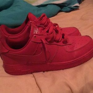 Nike Air Force 1 red